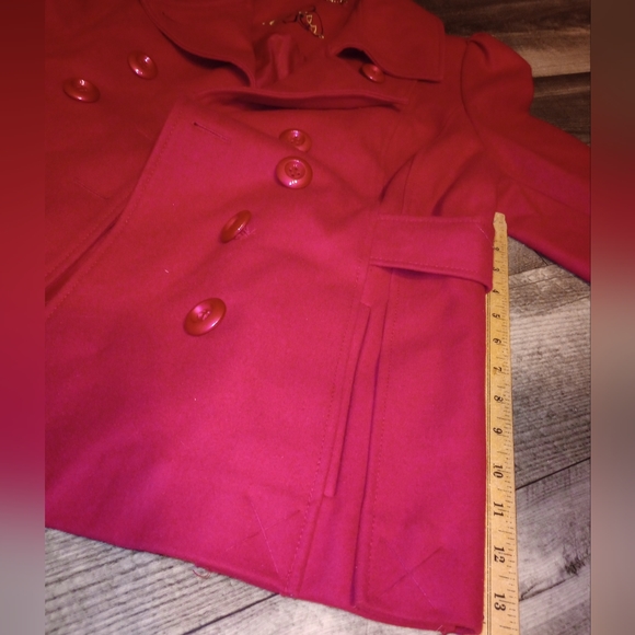 Guess Women's XLarge Pink Wool Blend Coat - Picture 5 of 9